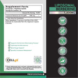 Omvi Formulas Liposomal Berberin 1000 mg  Maximized Absorption, Trusted Quality, and AMPK Activation for Cardiovascular Health in Men and Women – Sugar-Free, Non-GMO. Optimize Well-being with 60 Capsules